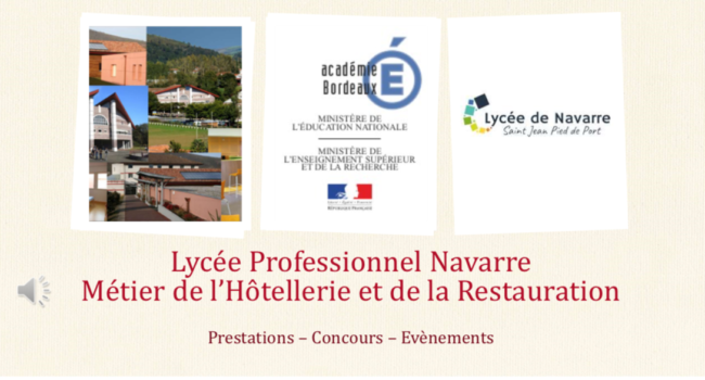lycee navarre filiere restauration concours 2019/2020 - image